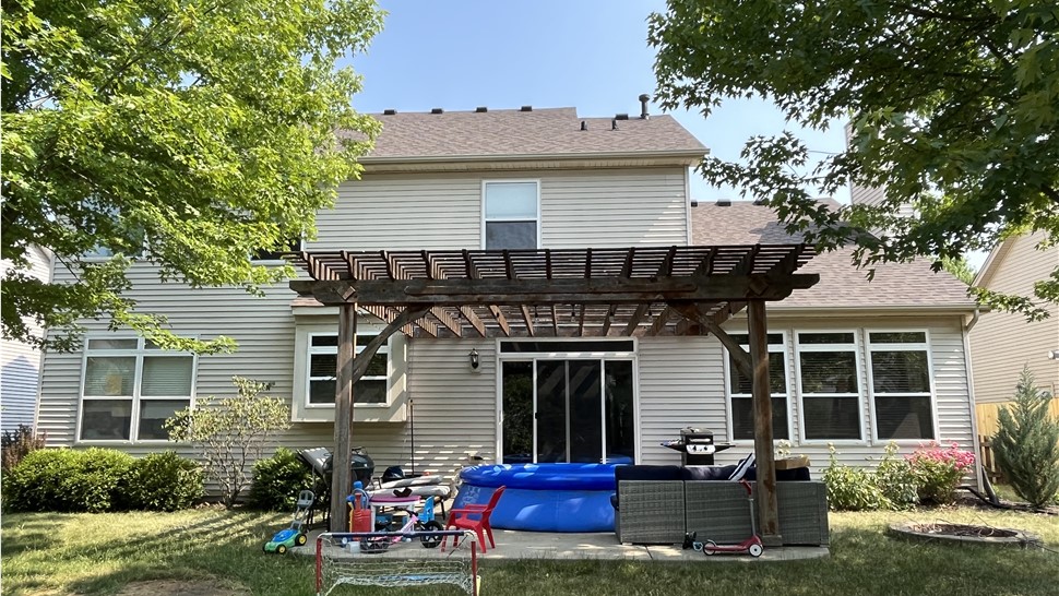 Exquisite Owens Corning Teak Shingle Roofing: TTLC, Inc. Unveils Architectural Splendor at Rear View, Oswego, IL - Fusion of Elegance, Durability, and Natural Enchantment