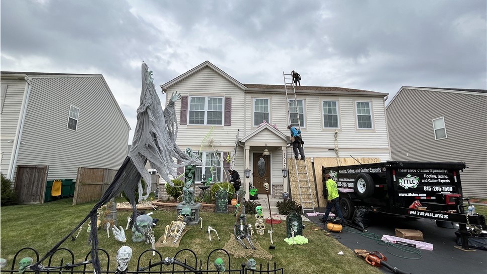 Gutters, Roofing, Siding, Storm Damage Project in Plainfield, IL by TTLC, Inc