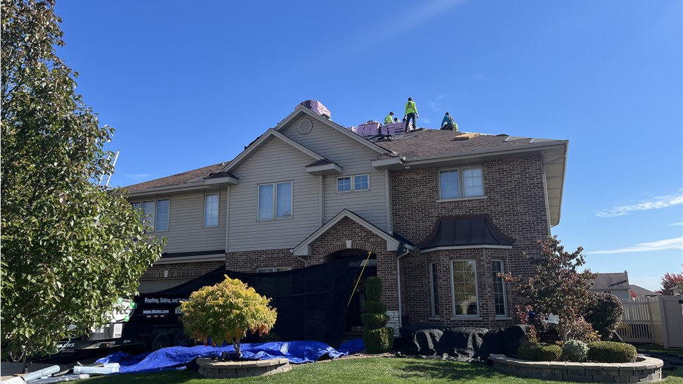 Gutters, Roofing, Storm Damage Project in Tinley Park, IL by TTLC, Inc