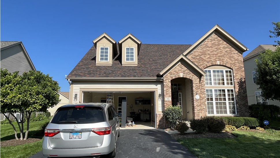 Siding project Oswego Illinois, Variform Siding Rich Mocha