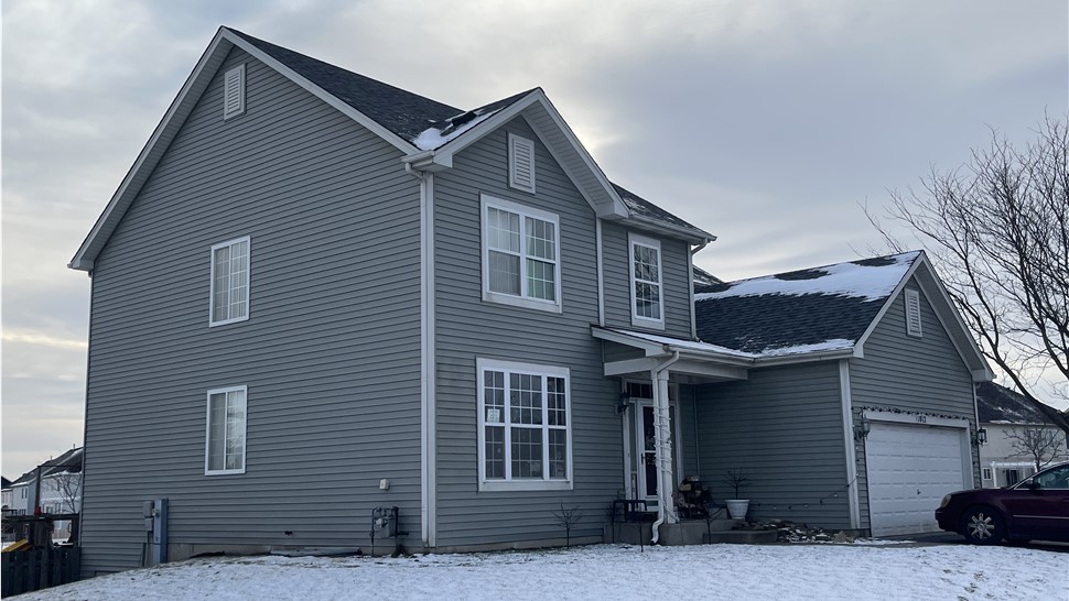 Woodale, Bloomingdale, Grayslake, Joliet, Plainfield, satisfied customer, seamless gutters, siding hail damage, siding repair, roofing repair, seamless gutter systems, affordable, wind damage.