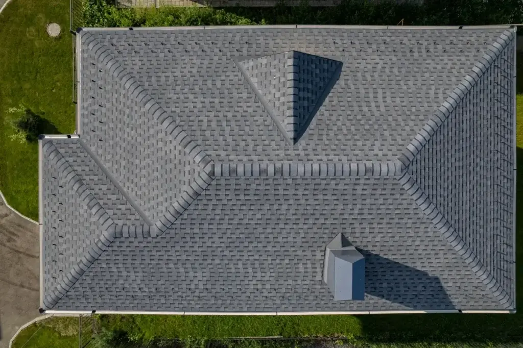 Top View on shingle roof