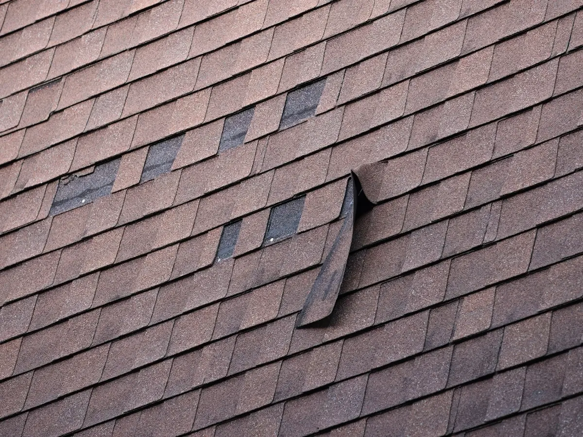 damaged shingles repair and shingle installation 