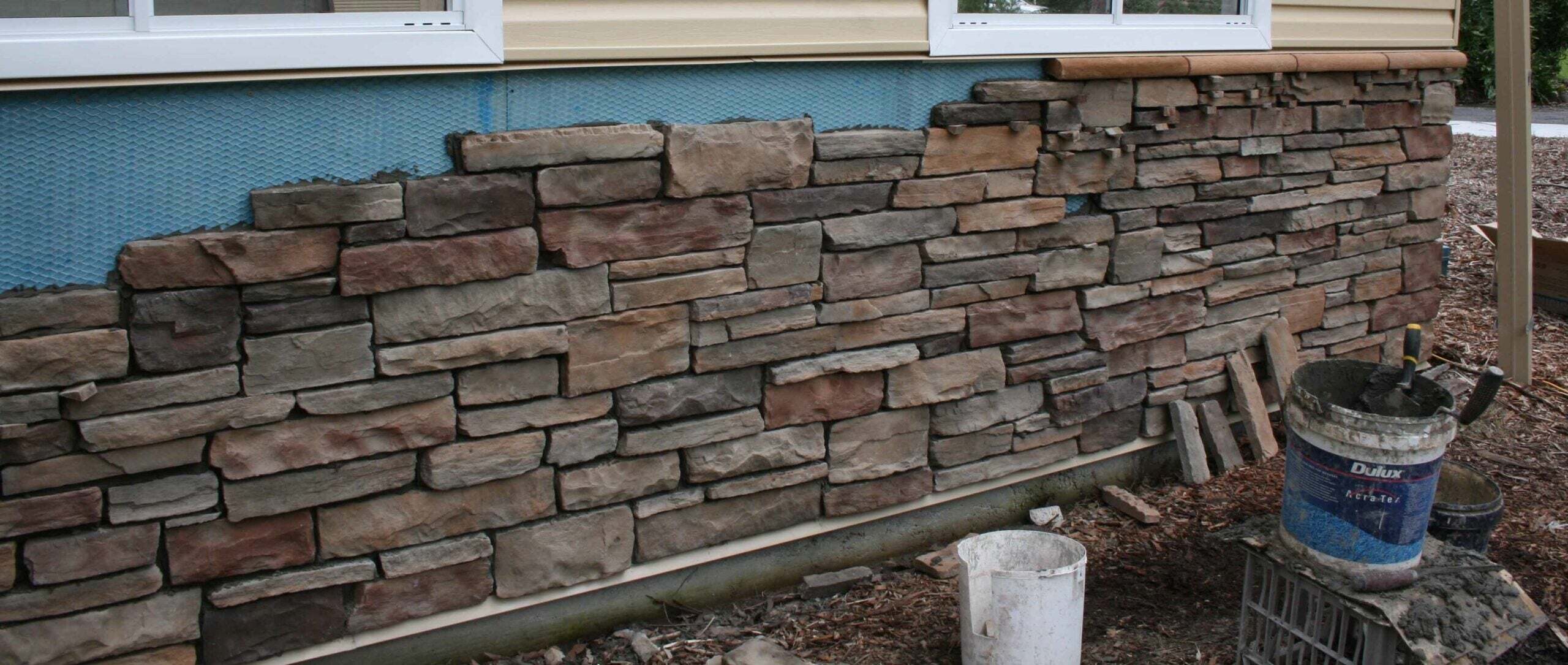 what is stone veneer accent siding