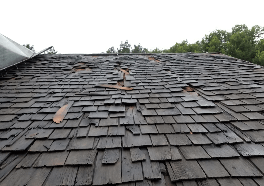 cracked roof replacement