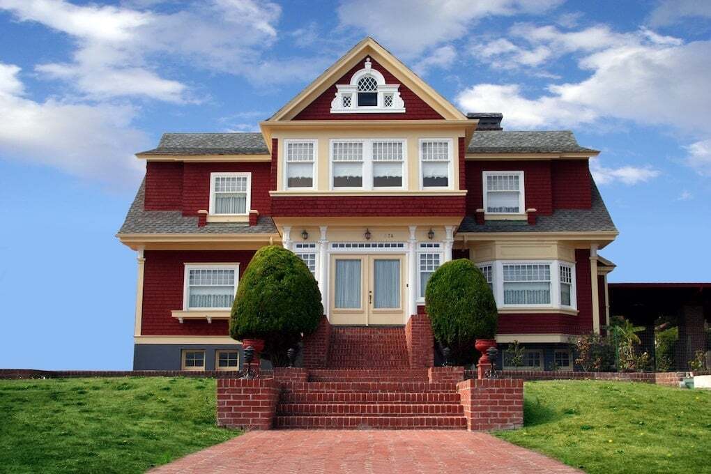 red siding roof color
