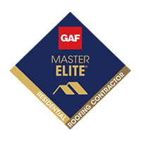 GAF Master Elite diamond badge for residential roofing contractors