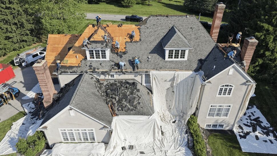  Storm Damage,  Roofing Project in Malvern, Pennsylvania by Paramount Home Solutions