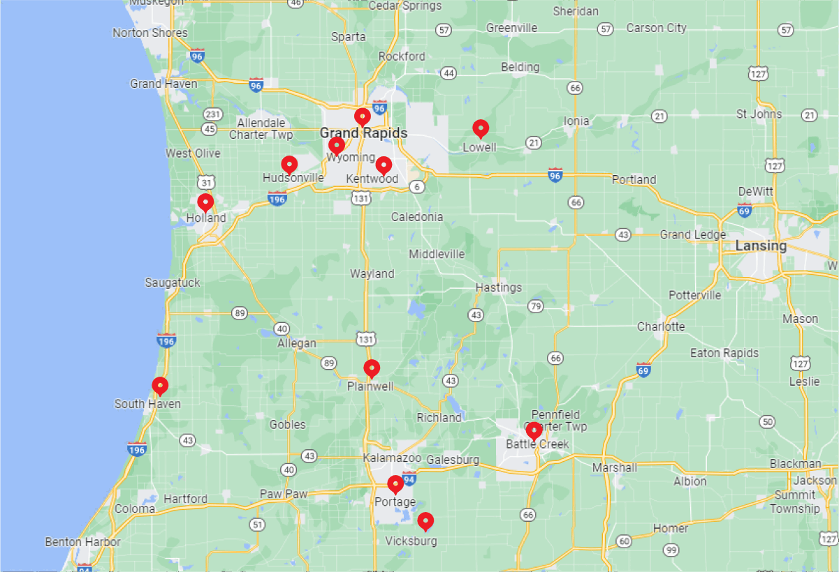 Service Area Map