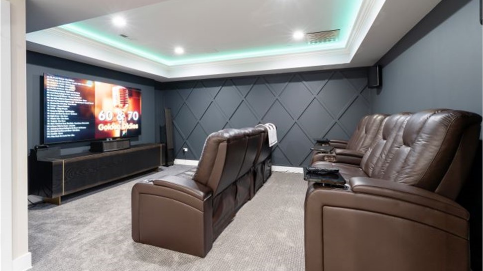 Basement Finishing - Basement Home Theater Photo 4