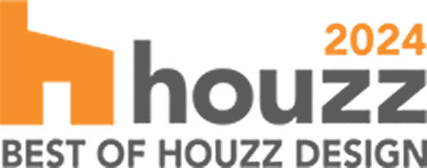 Houzz Best of Design 2024 logo with orange house icon
