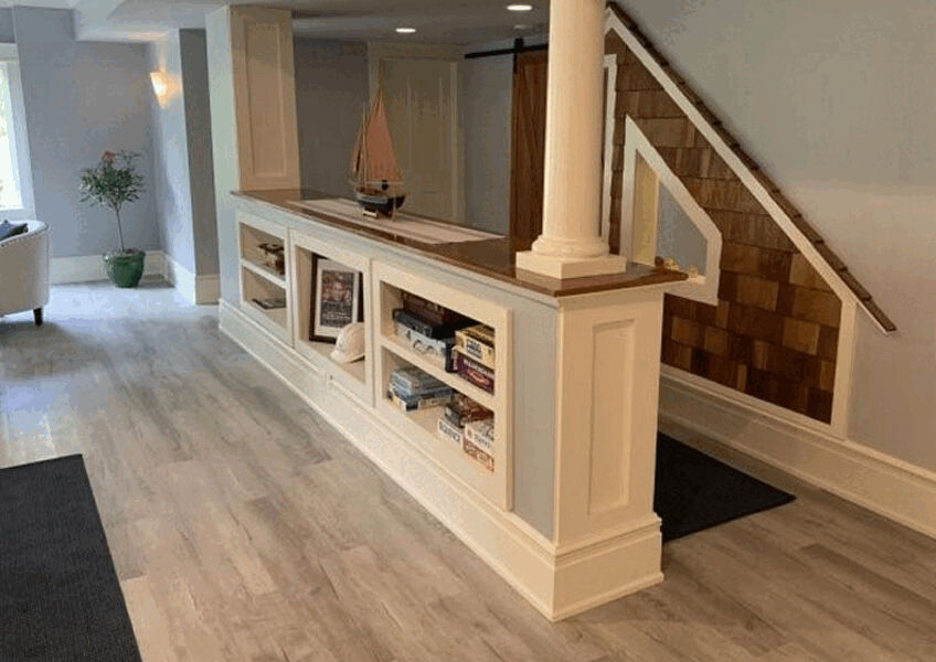 Built-In Basement Storage