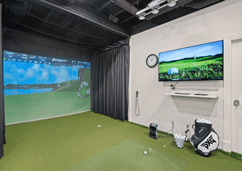 Basement Golf Simulation