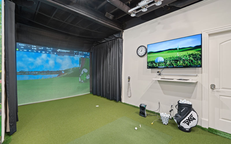 Basement Golf Simulation