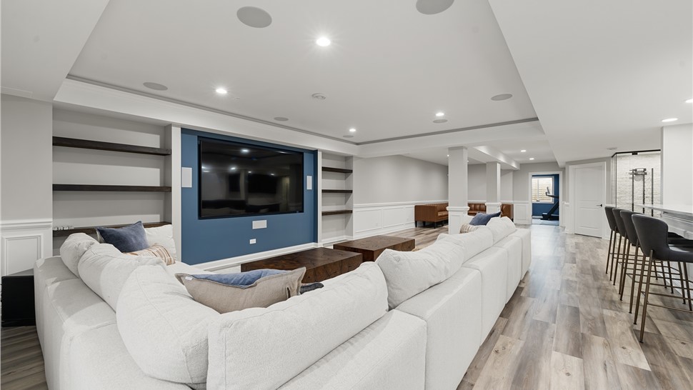 Basement Remodeling Project in South Barrington, IL by Matrix Basements