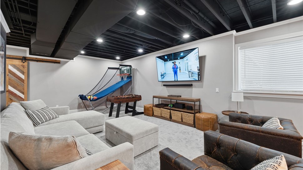 Basement Remodeling Project in Franklin, WI by Matrix Basements