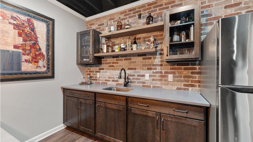 Basement Remodeling Project in Franklin, WI by Matrix Basements