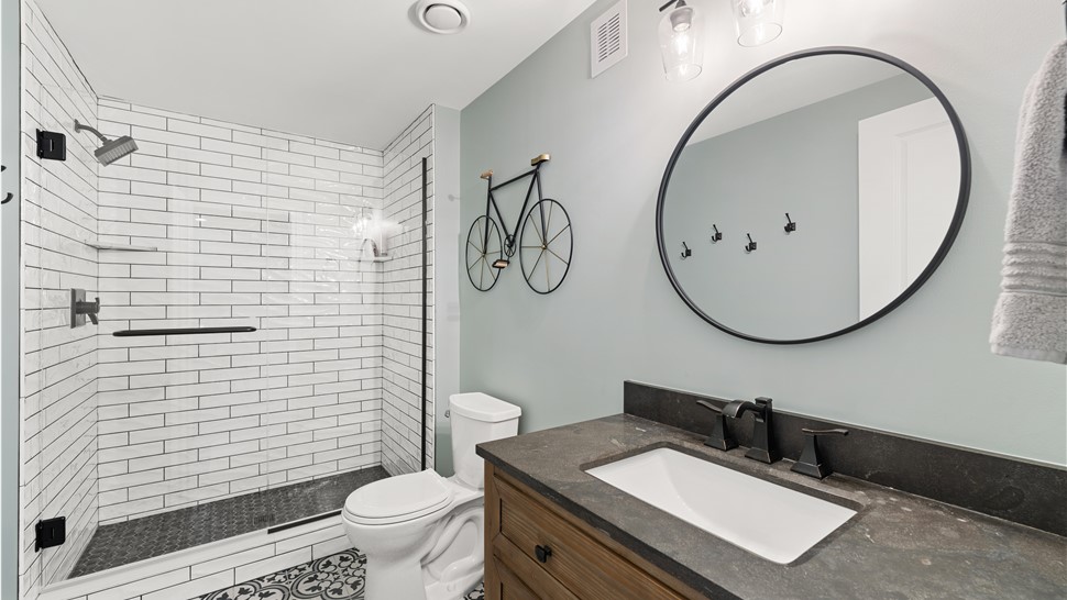Basement Remodeling Project in Franklin, WI by Matrix Basements