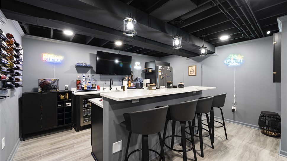 Basement Remodeling Project in Beloit, WI by Matrix Basements