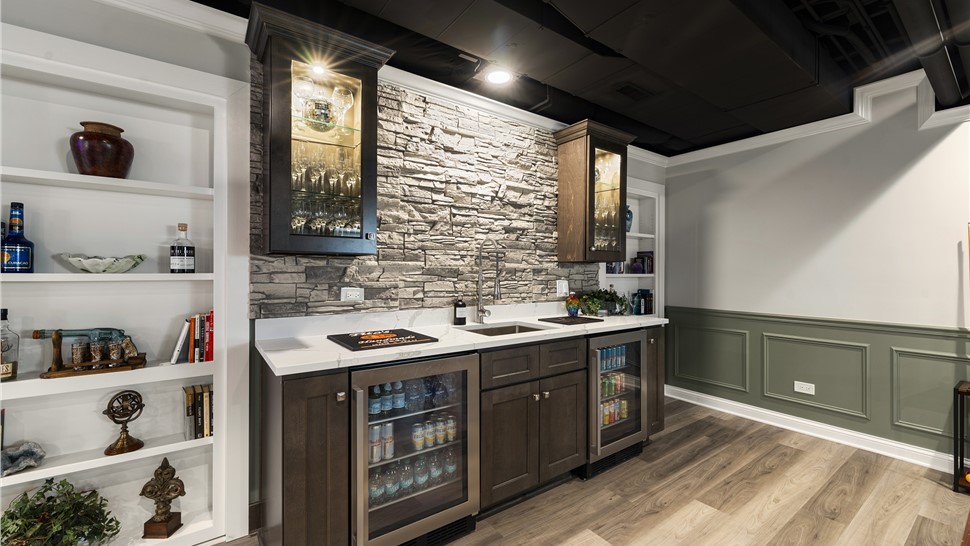 Basement Remodeling Project in Elgin, IL by Matrix Basements