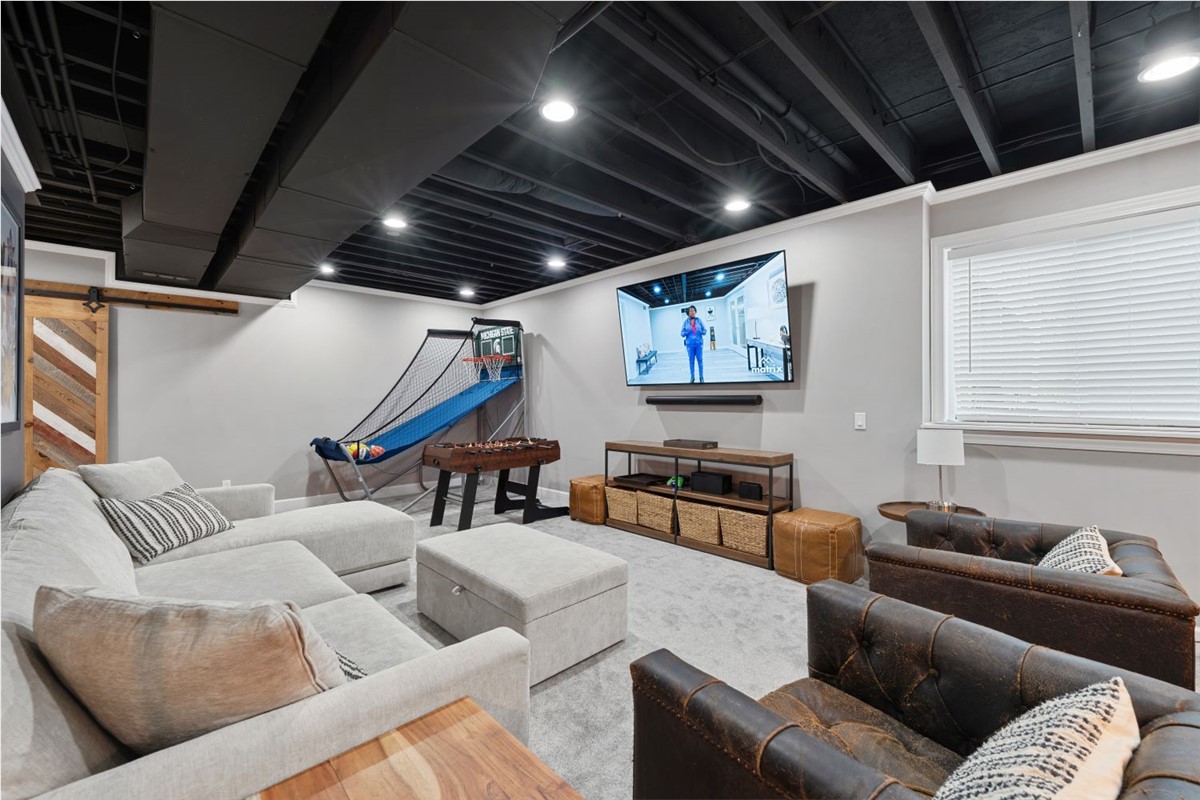 Basement Remodeling Project in Franklin, WI by Matrix Basements