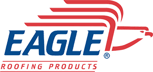 Eagle Roofing Products logo with red eagle graphic