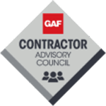 GAF Contractor Advisory Council gray diamond badge