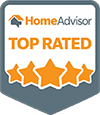 HomeAdvisor top rated five star shield badge