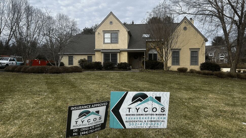 Roofing Project in Chadds Ford, PA by Tycos Roofing And Siding Inc