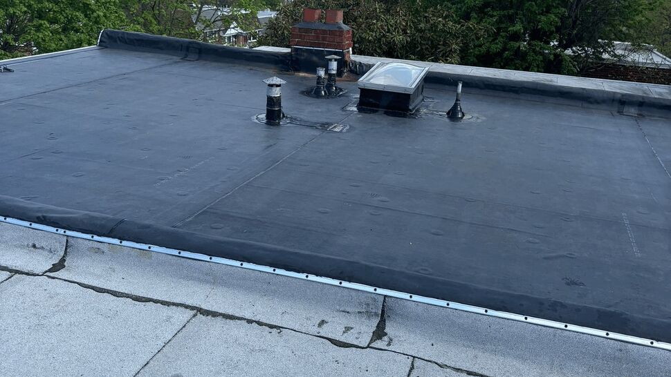 Gutters, Roofing Project in Claymont, Delaware by Tycos Roofing And Siding Inc