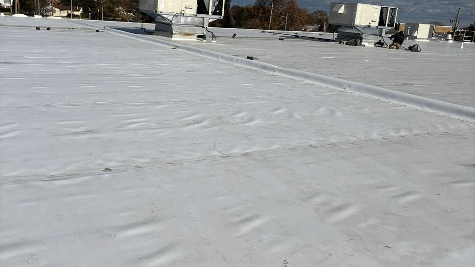 Commercial Roofing Project in New Castle, Delaware by Tycos Roofing And Siding Inc