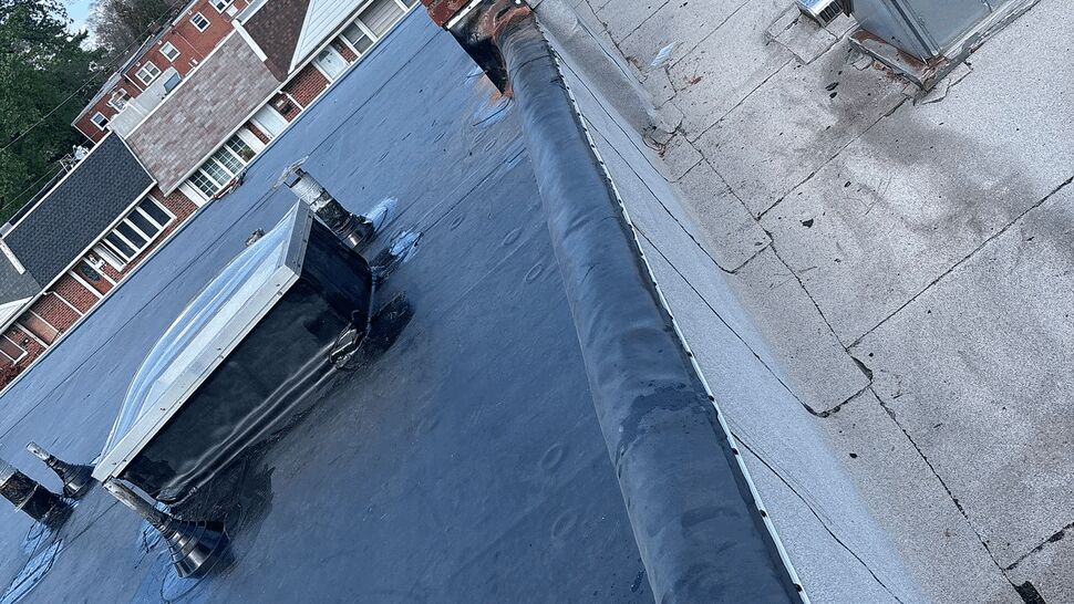 Gutters, Roofing Project in Claymont, Delaware by Tycos Roofing And Siding Inc