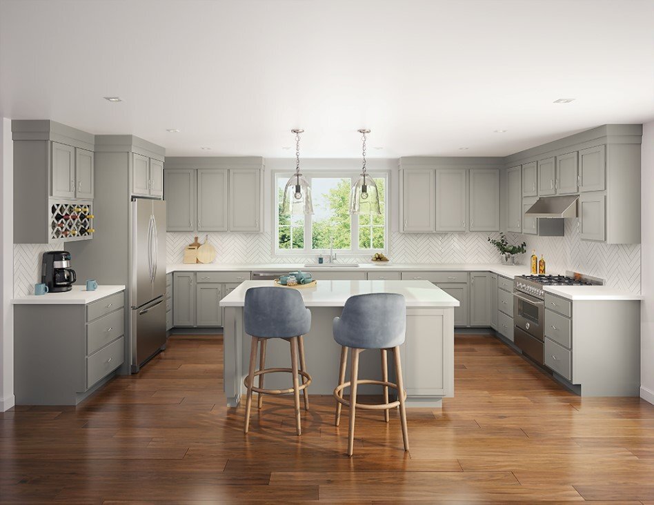 gray kitchen design