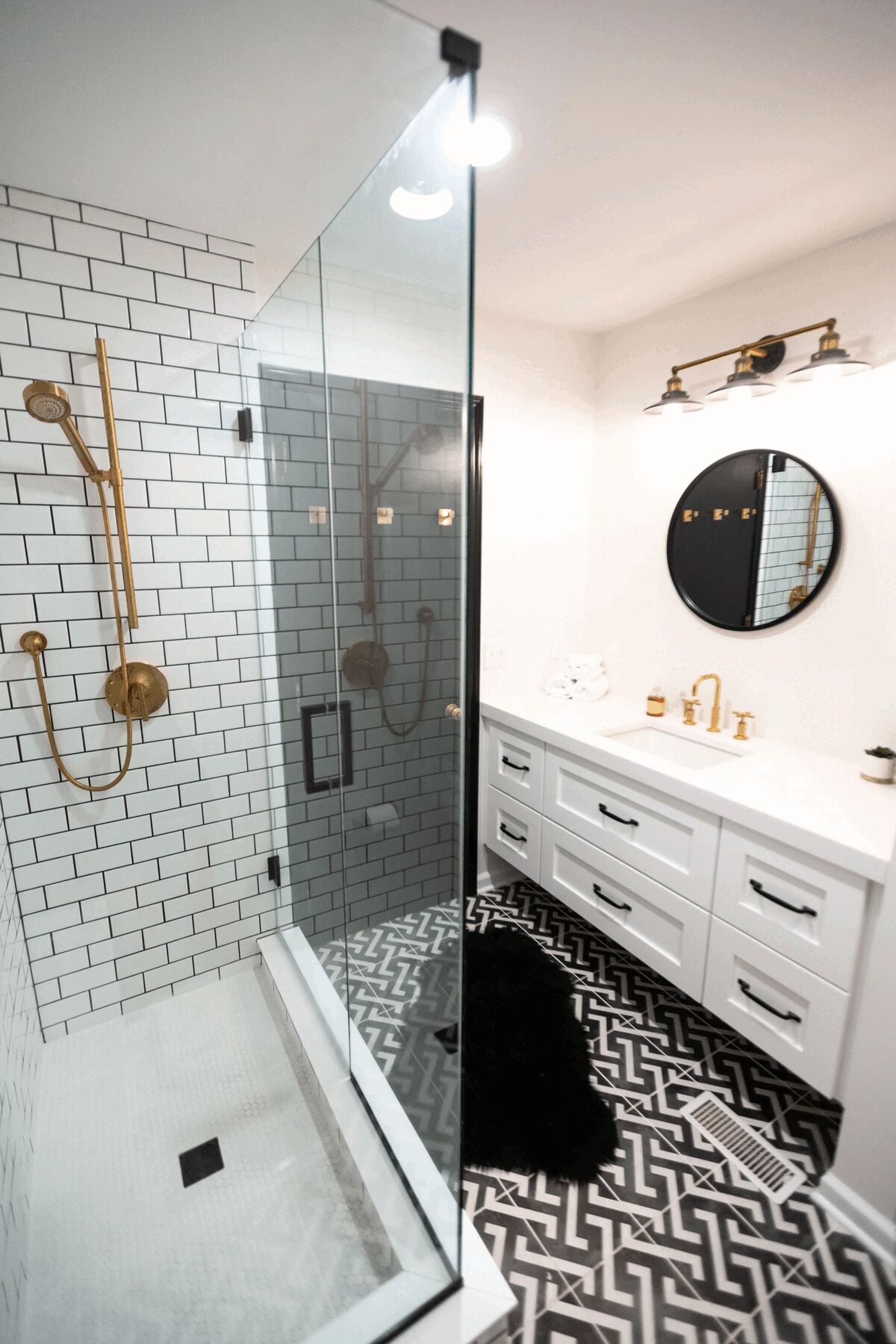 Simple, Clean, and Dramatic: A Bath & Kitchen Makeover