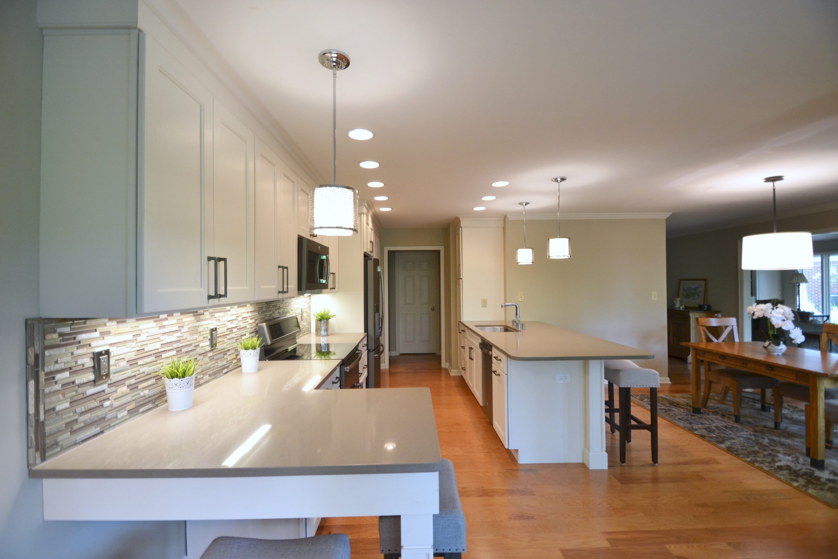 kitchen in two rooms