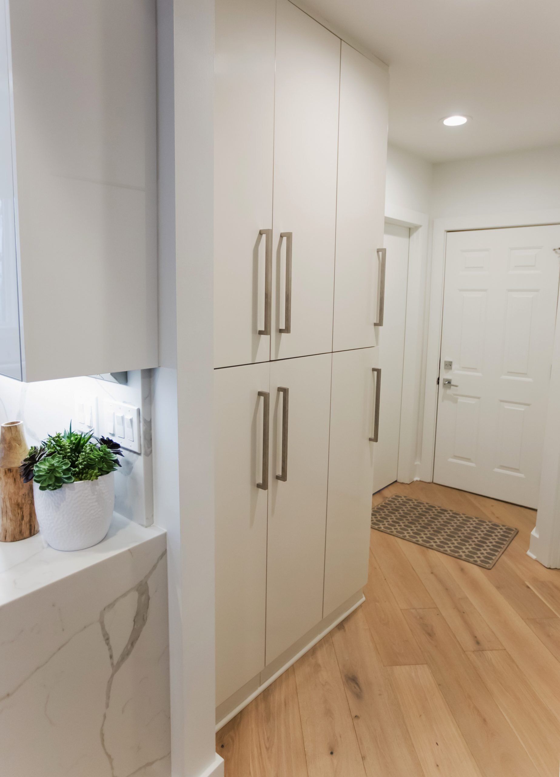 built-in cabinetry in a drop zone