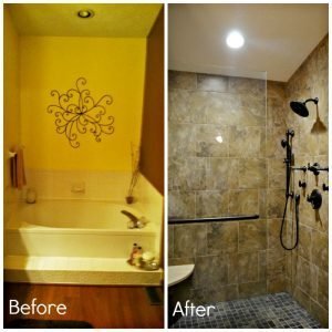 bathroom before and after