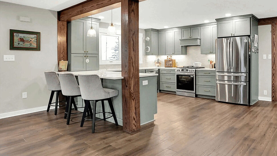 Cabinetry, Flooring, Kitchen Remodeling Project in Greenfield, Indiana by ACo Flooring, Cabinets, Kitchens & Baths