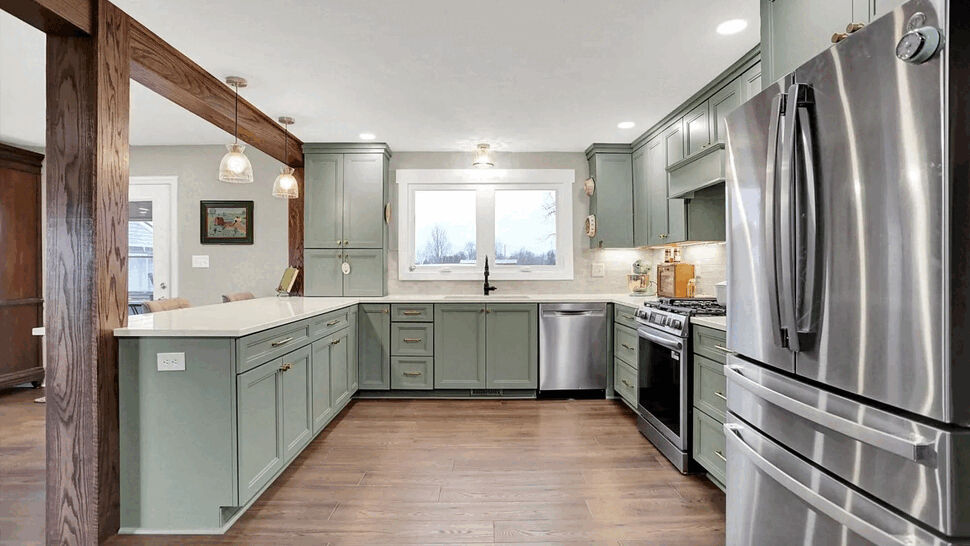 Cabinetry, Flooring, Kitchen Remodeling Project in Greenfield, Indiana by ACo Flooring, Cabinets, Kitchens & Baths