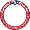 Certified ProMover circular badge for moving and storage professionals