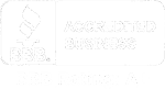 BBB Accredited Business logo with torch emblem and text