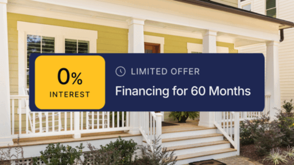 Upgrade Now. Pay Over Time with 5 Years No Interest.