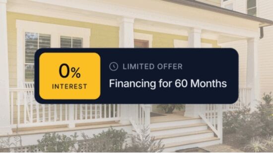 Upgrade Now. Pay Over Time with 5 Years No Interest.