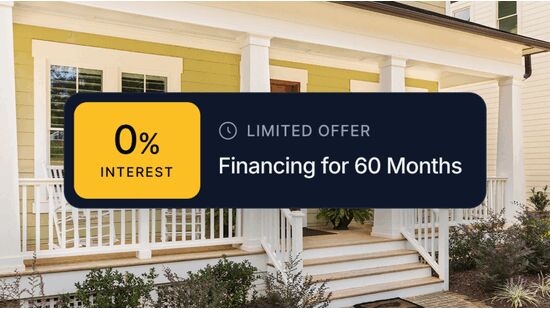 Upgrade Now. Pay Over Time with 5 Years No Interest.