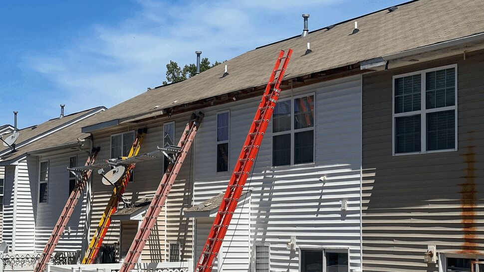 Gutters, Multifamily Project in Charlotte, North Carolina by Mitten & Company