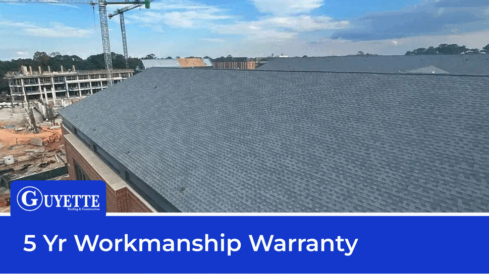 5-Year Workmanship Warranty You Can Count On