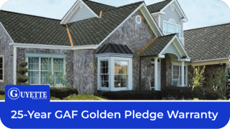 25-Year GAF Golden Pledge Warranty Roofing
