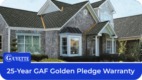 25-Year GAF Golden Pledge Warranty Roofing