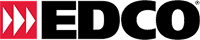 EDCO metal building products logo with red and black elements
