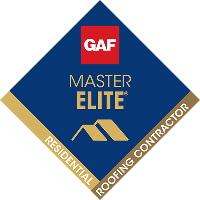 GAF Master Elite residential roofing contractor badge